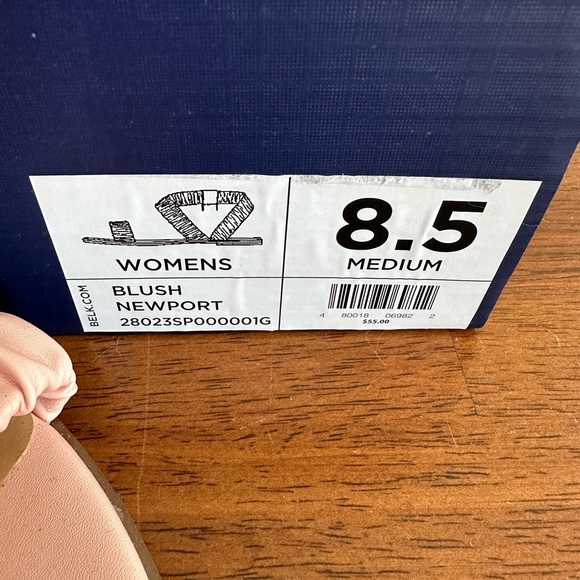 NWT Crown & Ivy Women’s Blush Newport Sandals-Size 8.5 - Picture 3 of 11